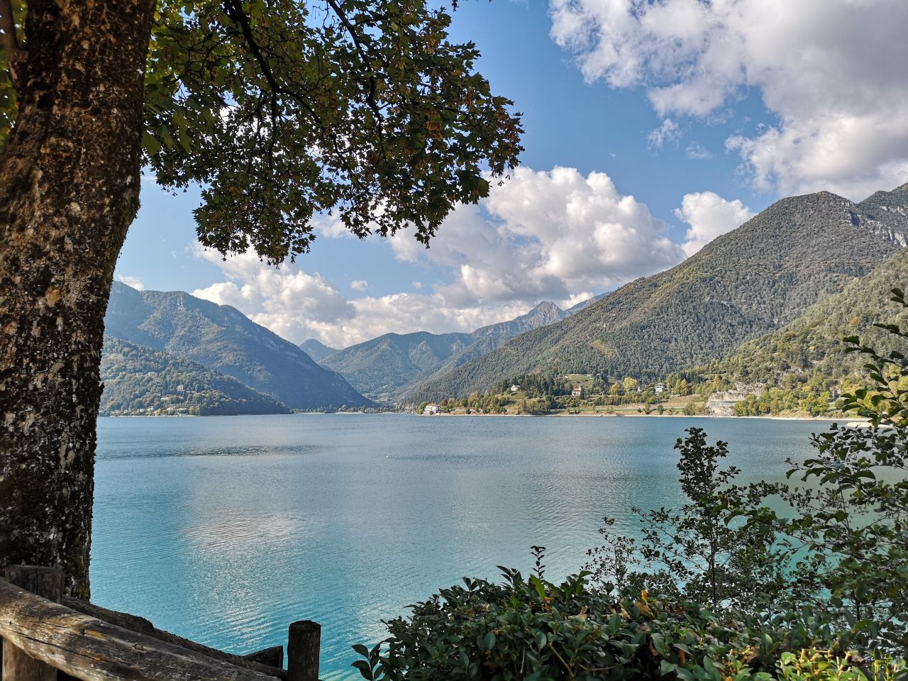 Blick auf den Lago di Ledro von Molina di Ledro