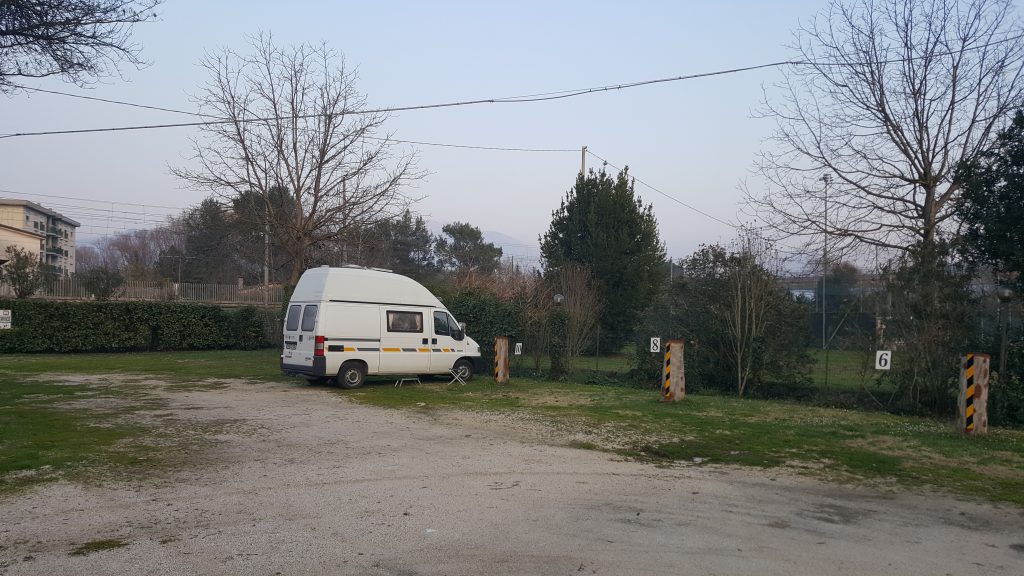 Campingplatz in Cassino, Italien